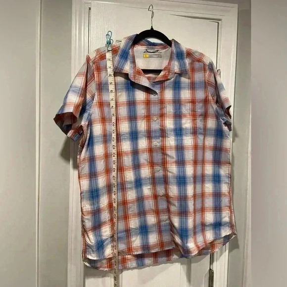 Eddie Bauer Women Nylon Vented Activewear Adventurer Short Sleeve Shirt Size L T - Picture 5 of 8